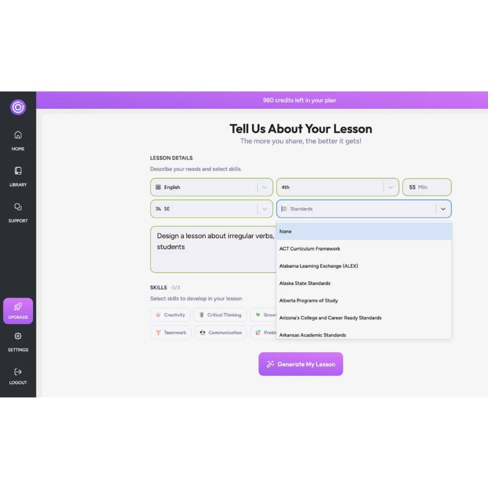 Radius – AI-Powered Lesson Planning & Interactive Learning Platform