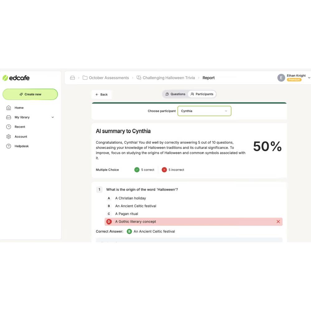 Edcafe – AI-Powered Educational Content Generator