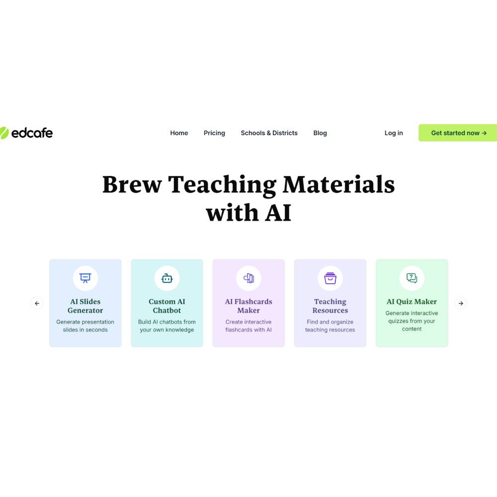 Edcafe – AI-Powered Educational Content Generator