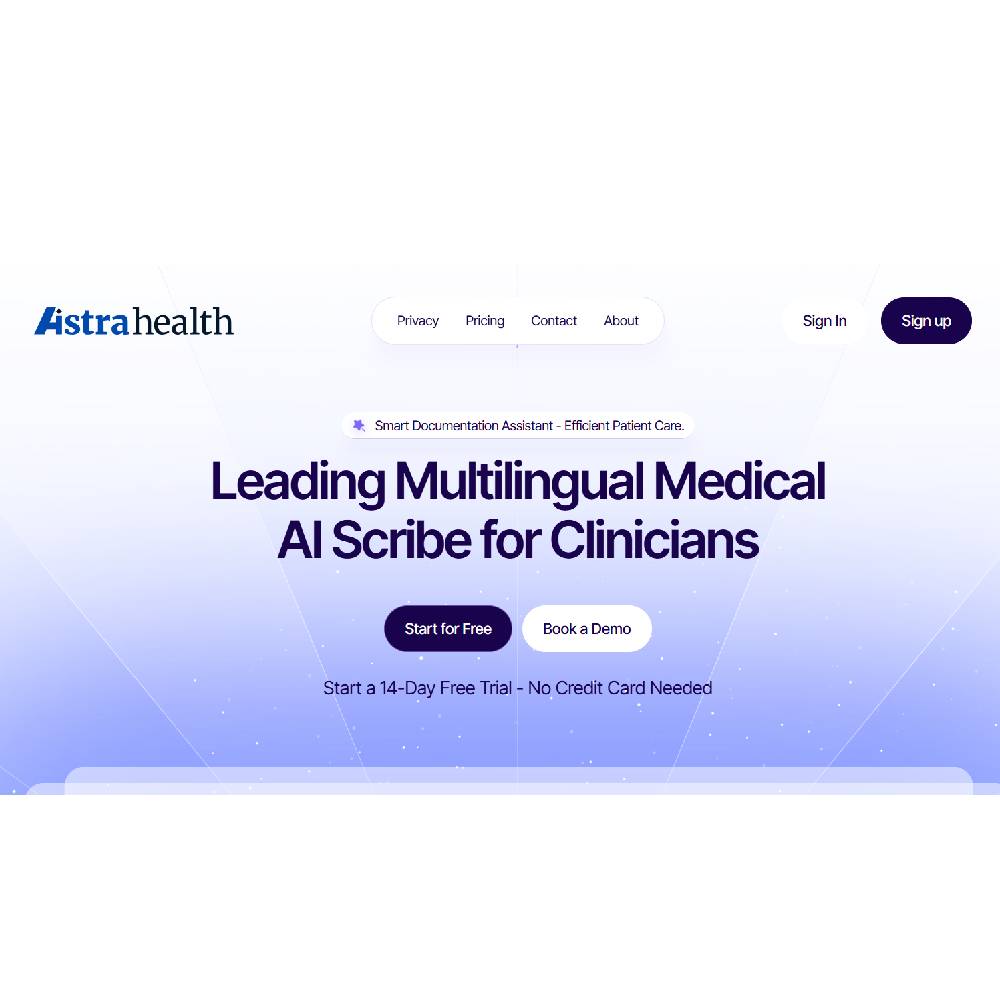 Astra Health AI — AI Clinical Note Generator