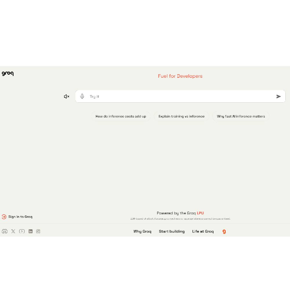 Groq – Conversational AI Interface