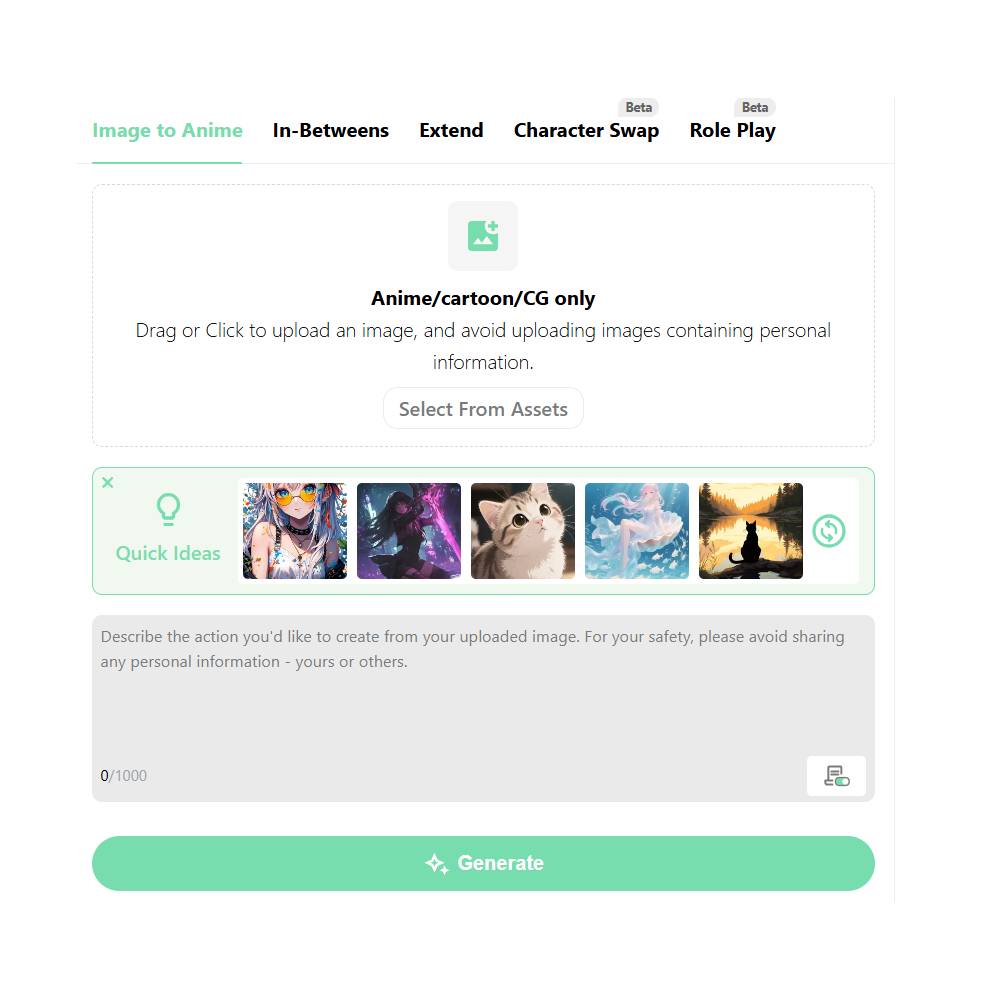 Animon.ai – Animate Static Images into Anime-Style Videos