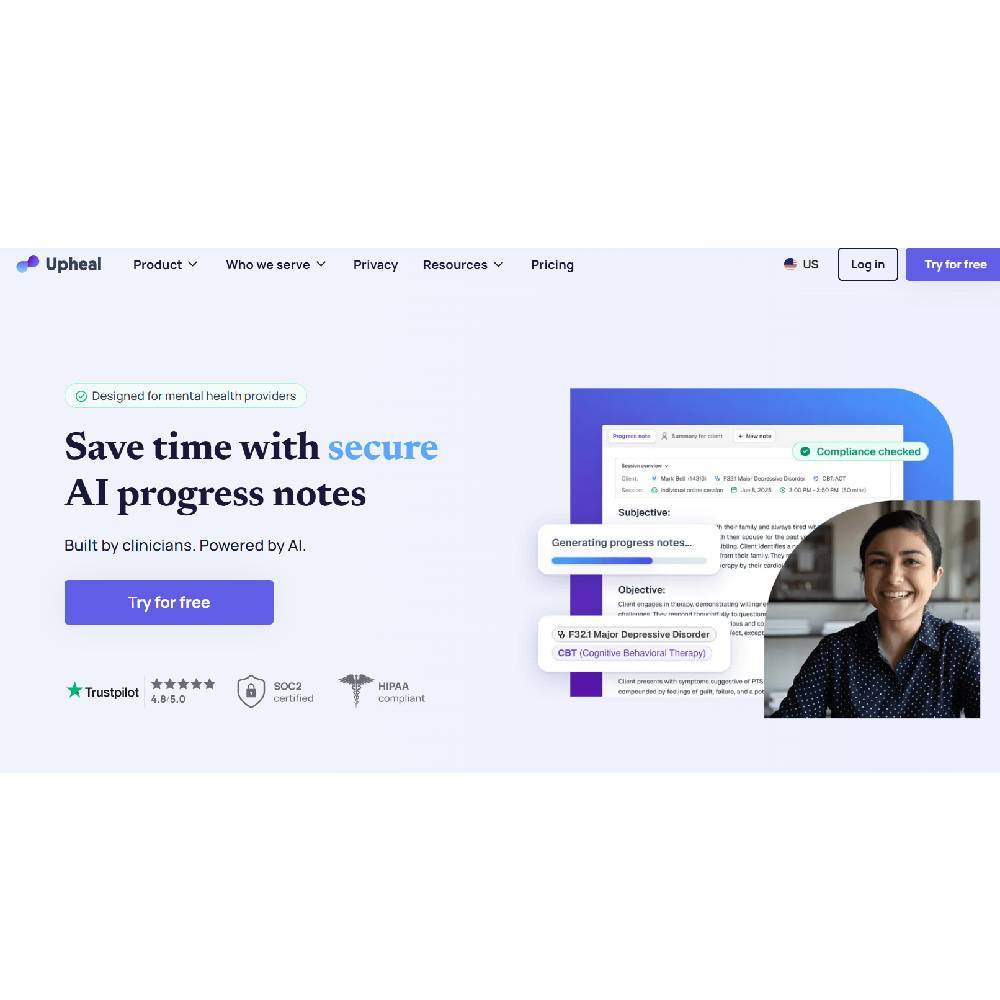 Upheal — AI Progress Notes for Mental Health