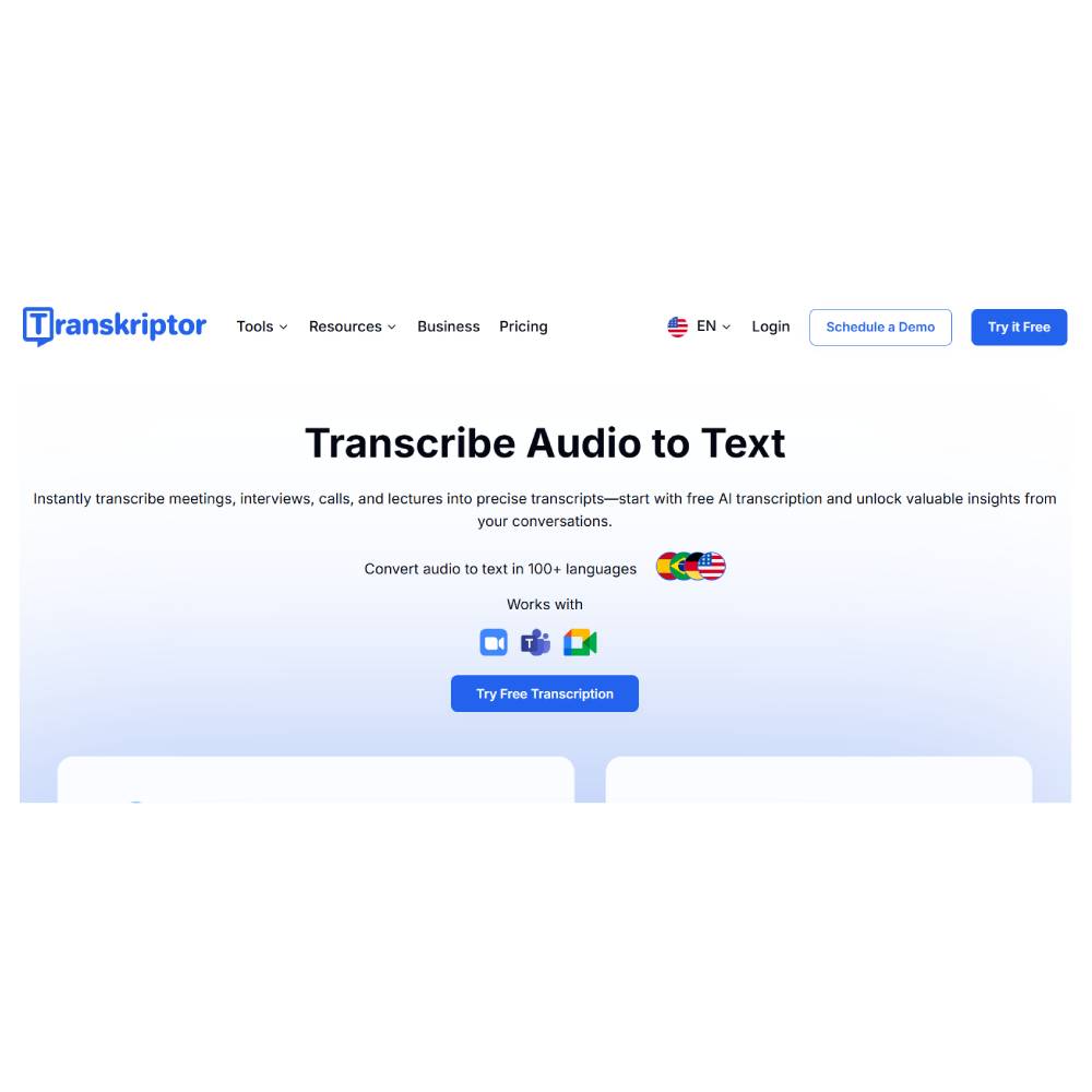 Transkriptor – AI Audio & Video Transcription Platform
