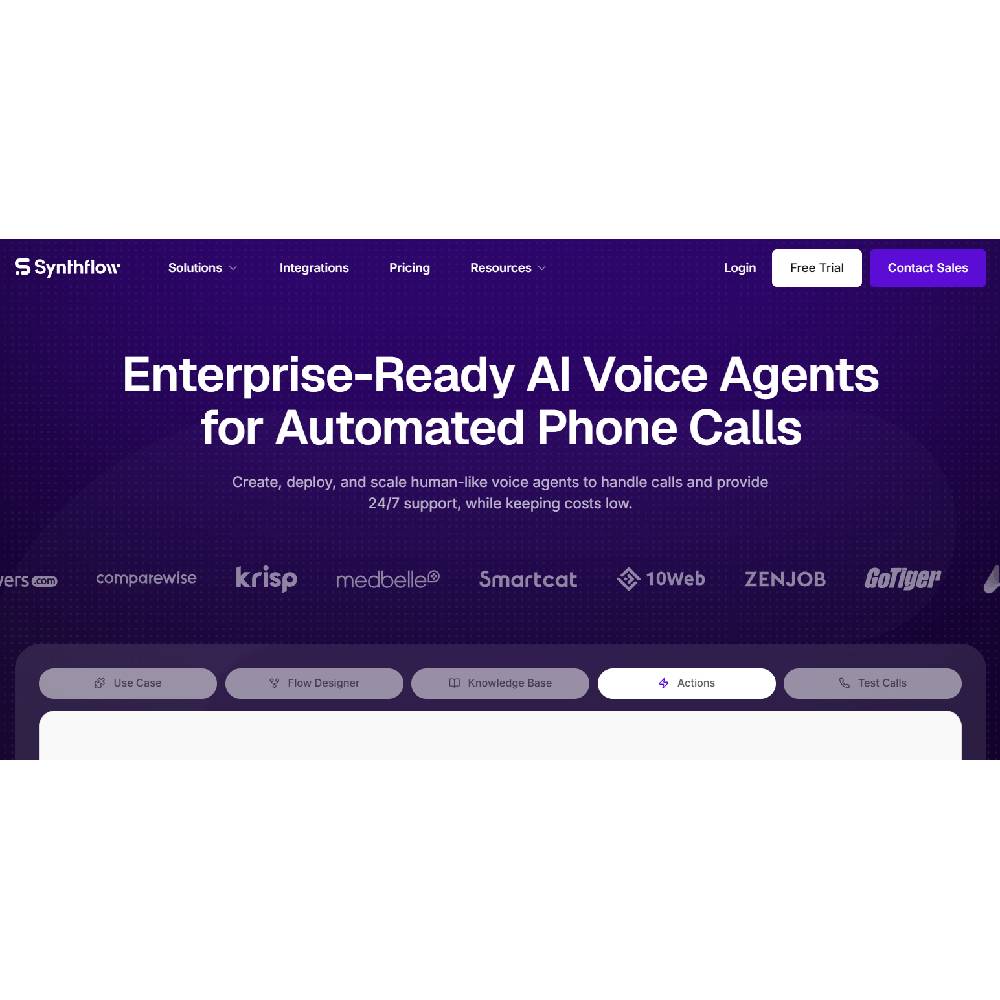 Synthflow AI – AI-Powered Voice Automation Platform