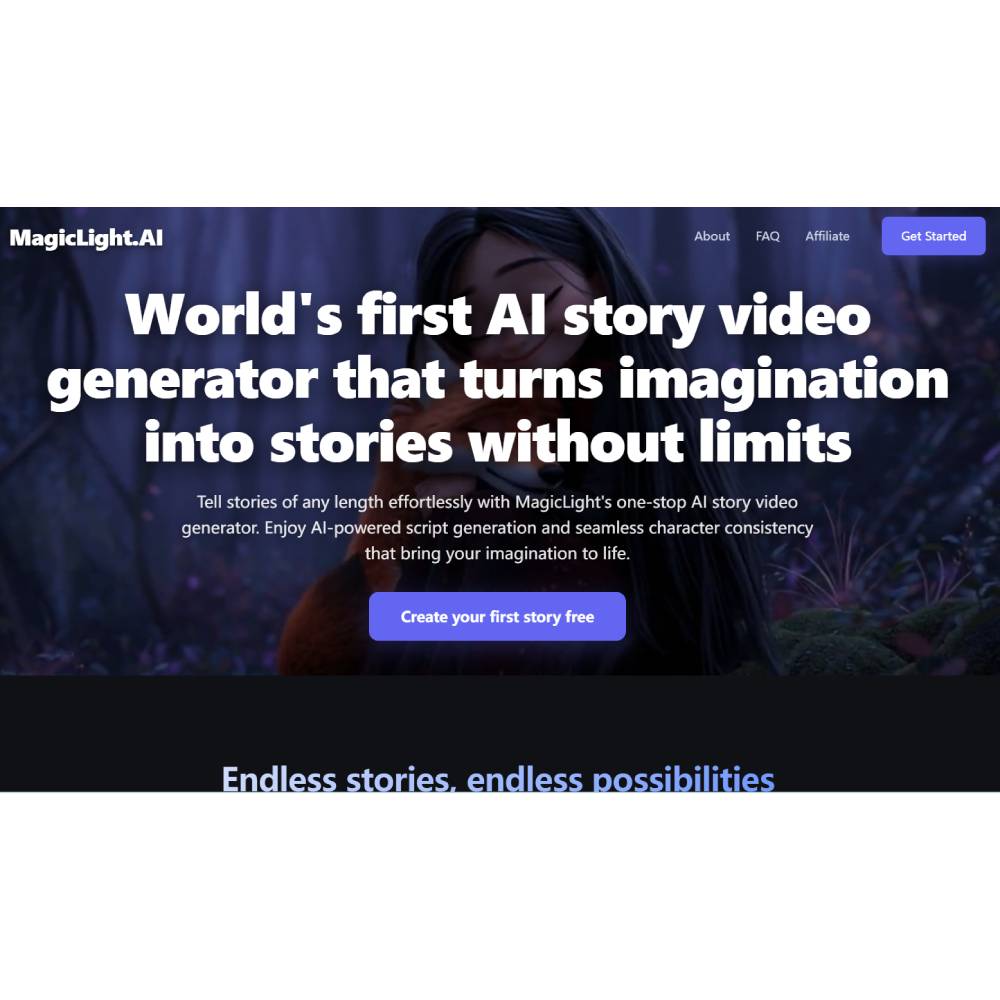 Magic Light AI – Text-to-Video Generator for Cinematic Long-form Content