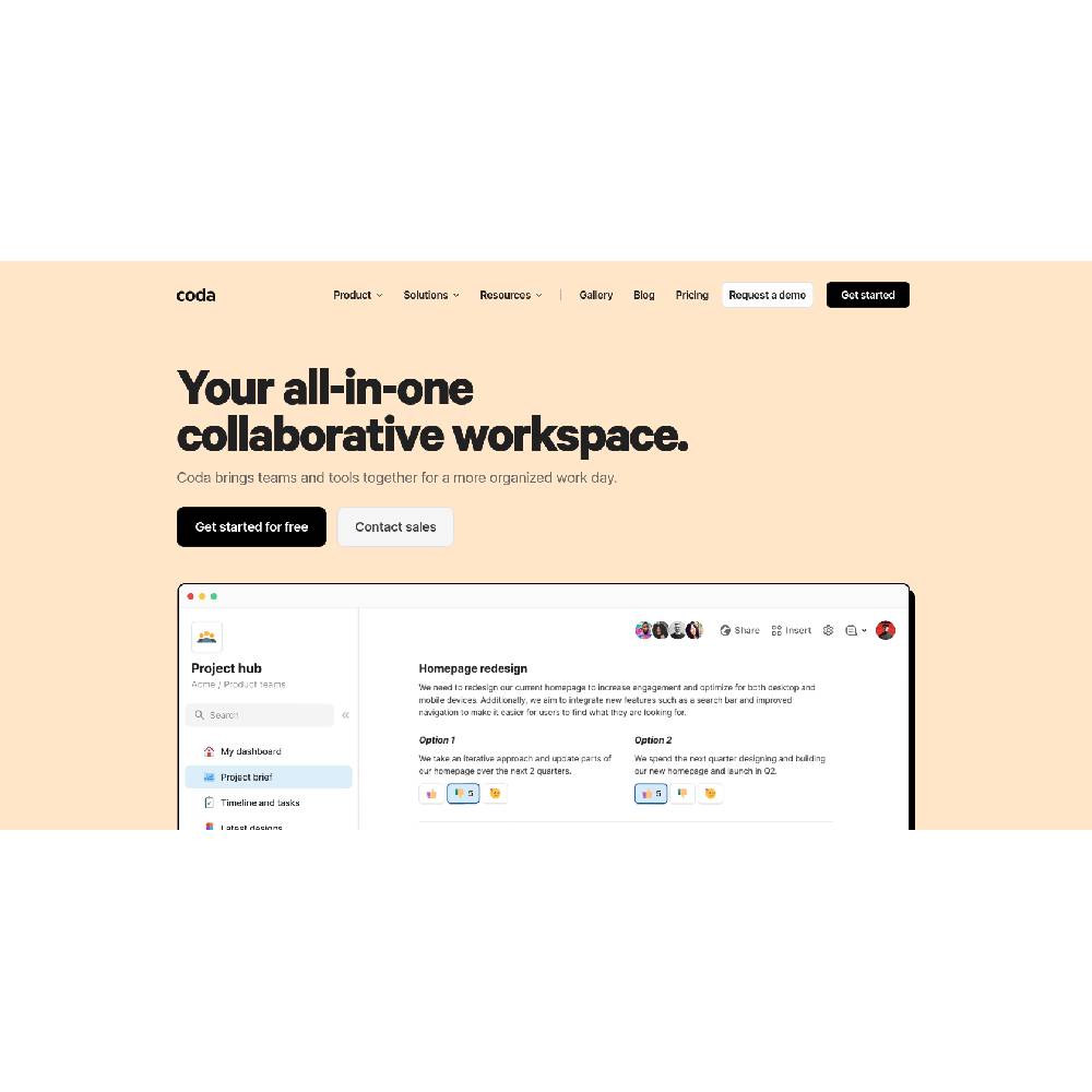 Coda – Smart Document, Spreadsheet & Workflow Automation Tool