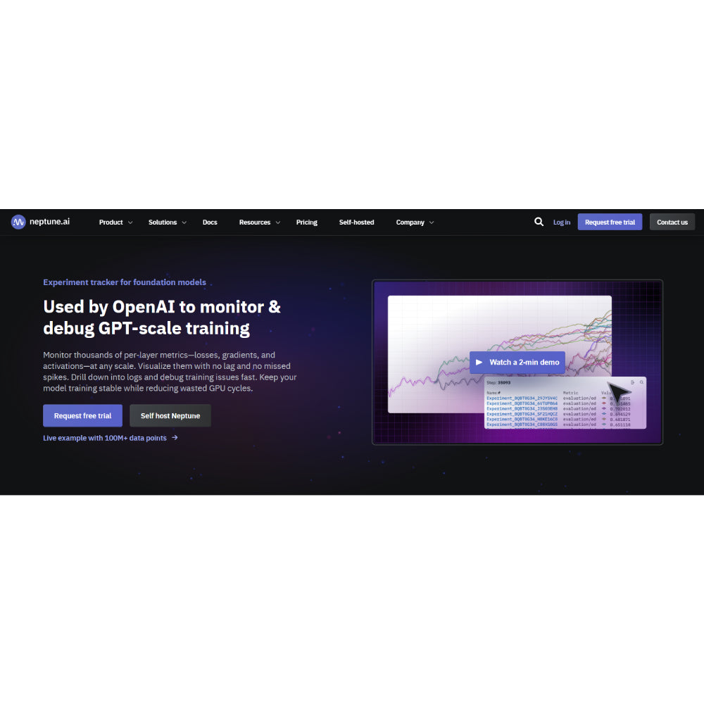 Neptune.ai – ML Experiment Tracker