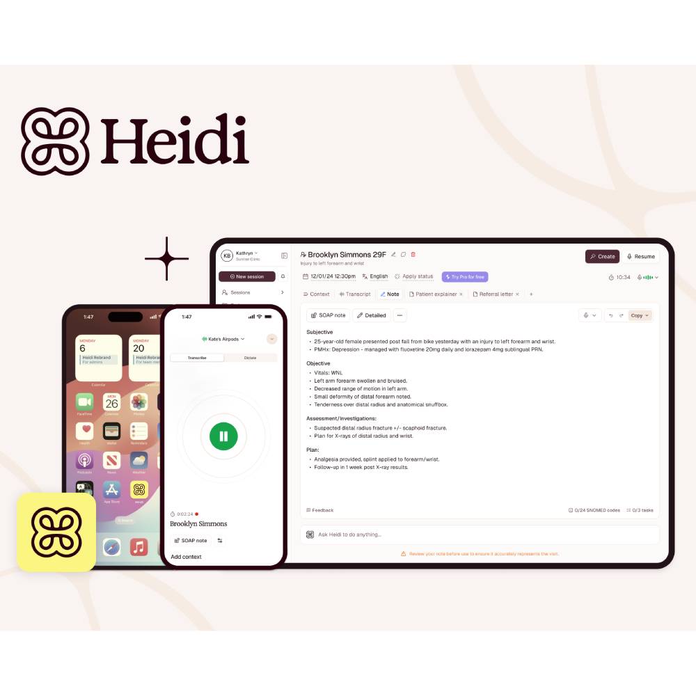 Heidi Health – AI-Driven Clinical Assistant for Healthcare Providers