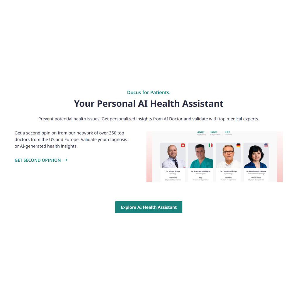 Docus – AI-Enabled Healthcare Information & Consultation Platform