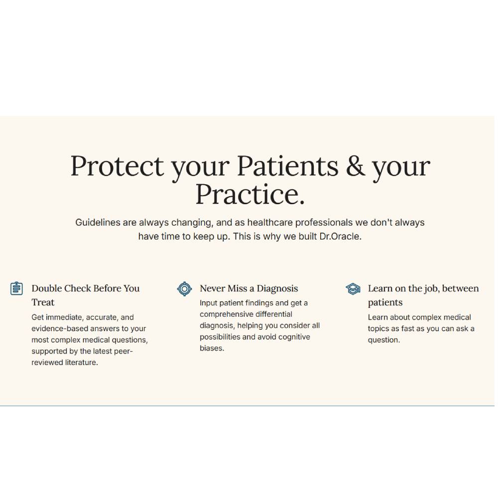 Dr.oracle – AI Medical Knowledge Assistant for Healthcare Professionals