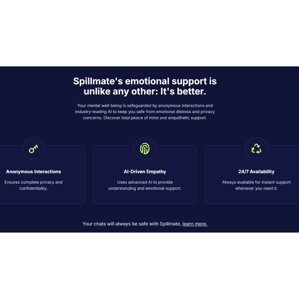 Spillmate — Your AI Emotional Support Companion