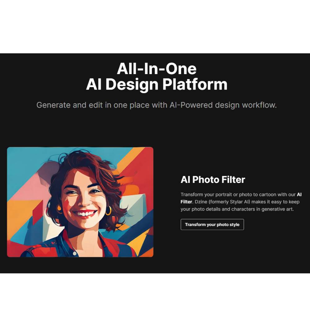 Dzine – AI Graphic Design Platform for Instant Visual Creation