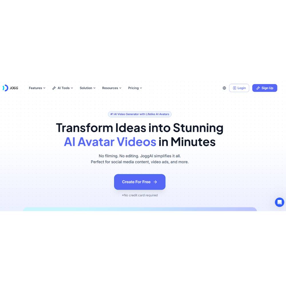 JoggAI – AI Video Creation Platform for Interviews, Podcasts & Marketing