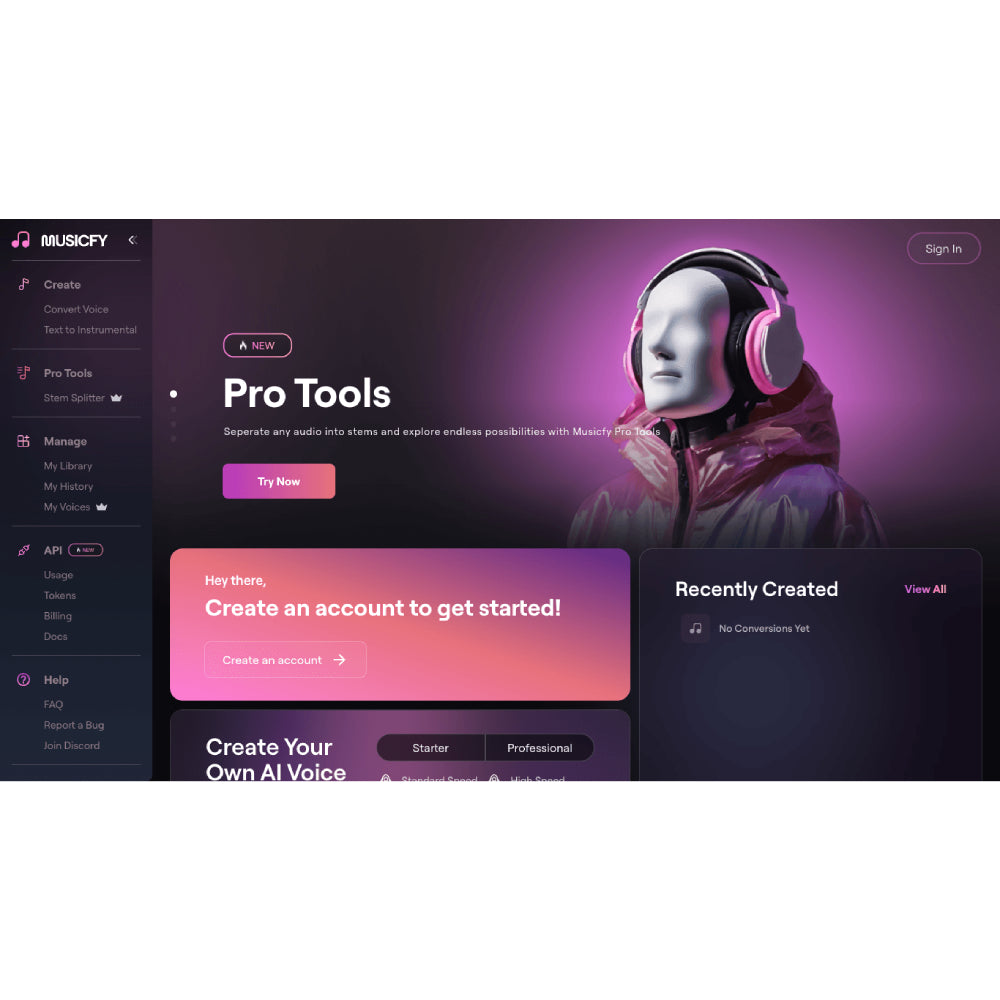 Musicfy – AI-Powered Music Creation & Voice Cloning Platform