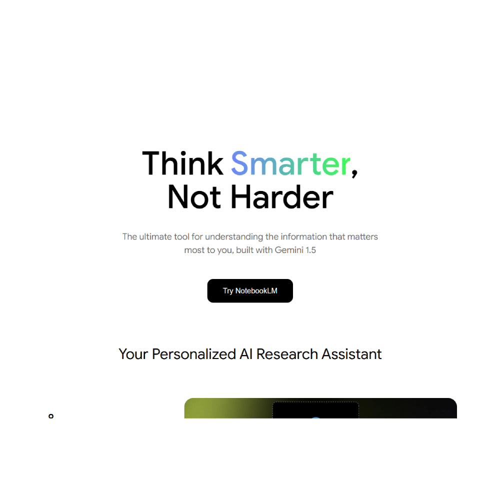 NotebookLM – AI-Powered Research Assistant by Google