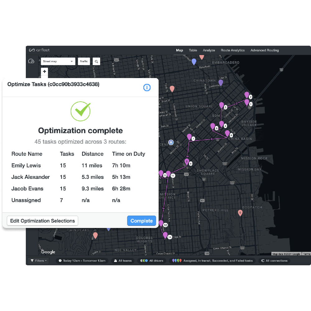 Onfleet – AI-Powered Route Optimization & Delivery Management