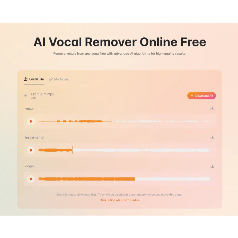 MusicHero – AI-Powered Text-to-Music & Vocal Removal