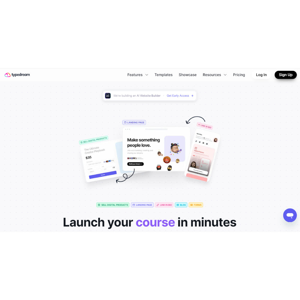 Typedream – AI Website Builder and No-Code Site Creator