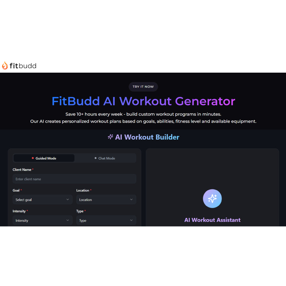FitBudd – AI-Powered Fitness & Nutrition Coaching Platform