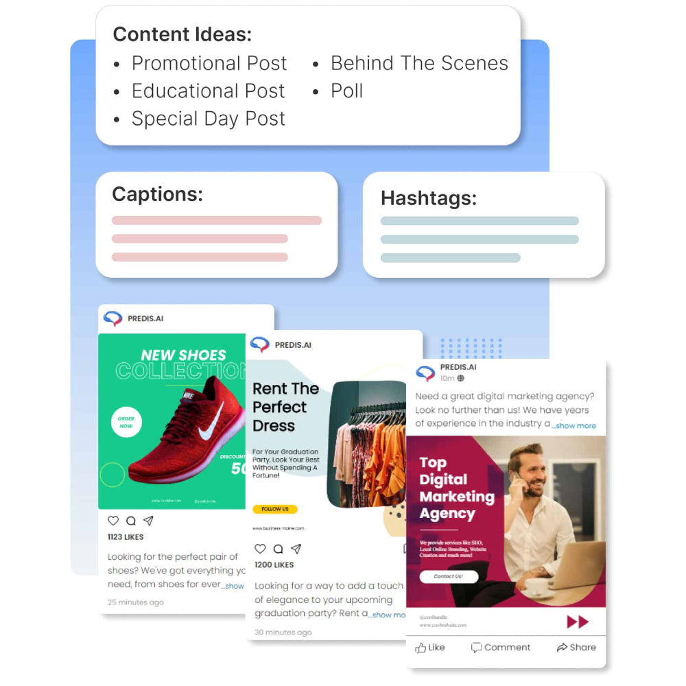 Predis.ai – AI-Powered Social Media Content Creation & Scheduling