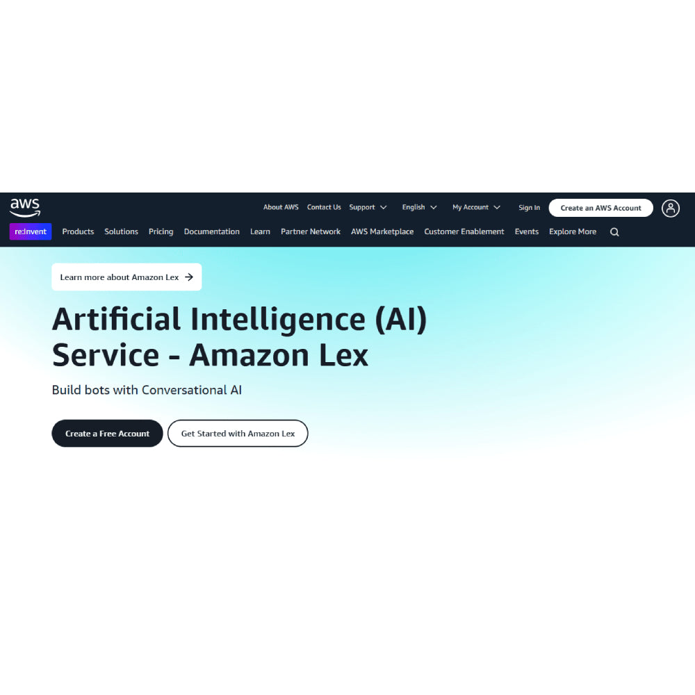 Amazon Lex – AI Conversational Chatbots & Voice Assistants