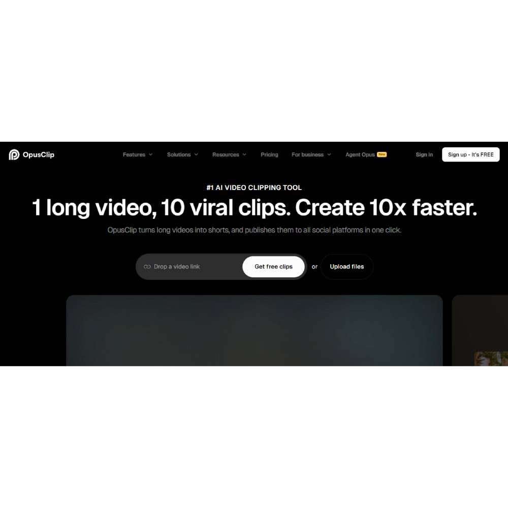 Opus Clip – AI Video Repurposing for Viral Short Clips