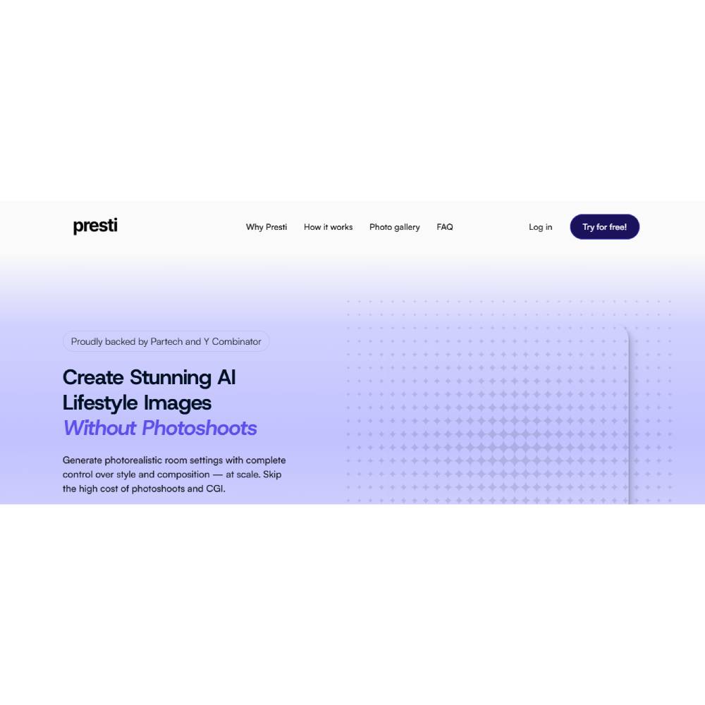 Presti AI – Automated 3D Presentation and Design Visualization Studio