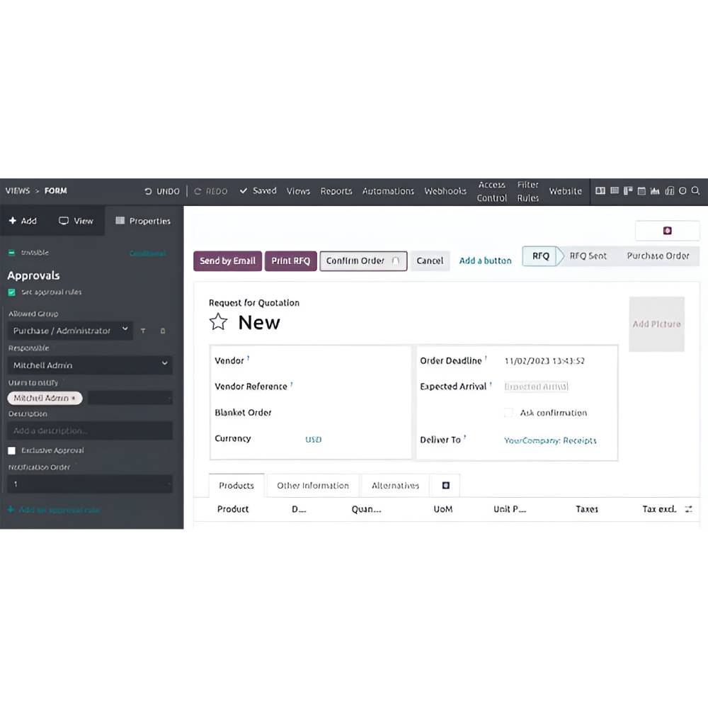 Odoo – AI Website Builder with Integrated Business Suite