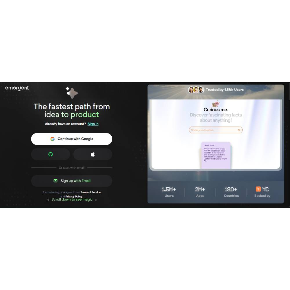 Emergent – AI App Builder & Automation Studio