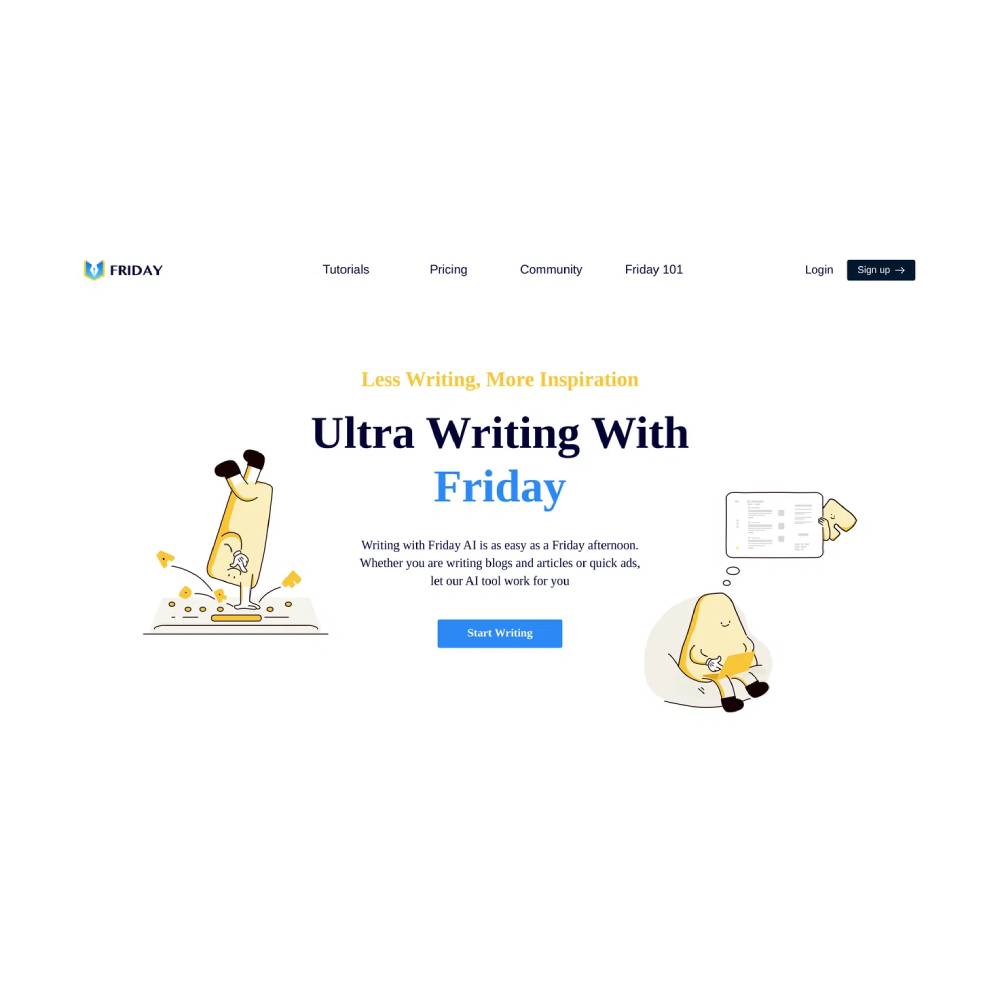 Friday.ai – AI Writing Assistant for Professionals, Marketers & Teams