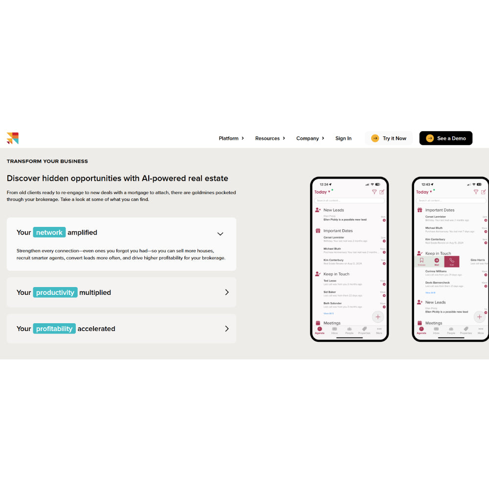 Cloze – AI CRM & Real Estate Relationship Platform