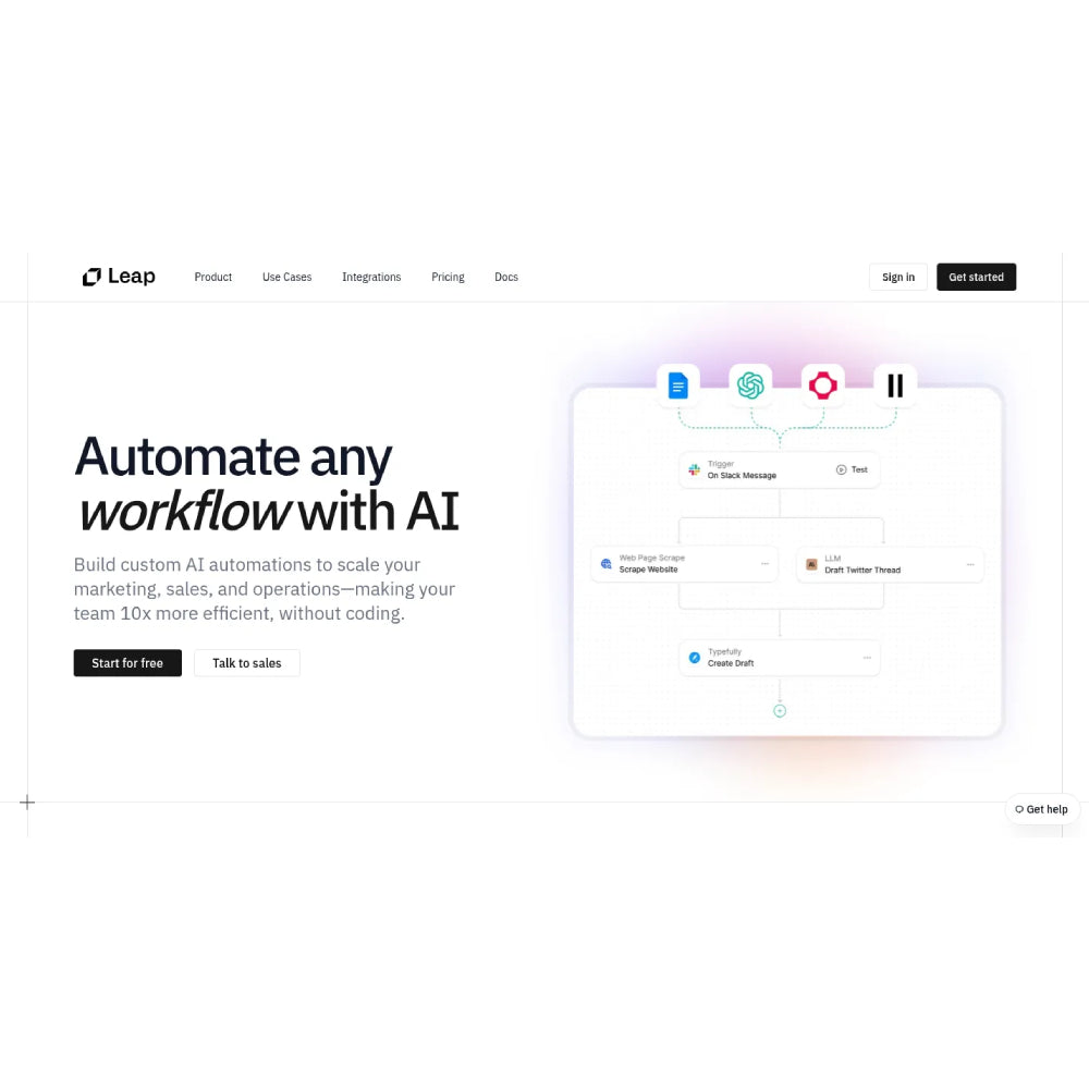 Leap – No-Code AI Workflow Automation for Teams