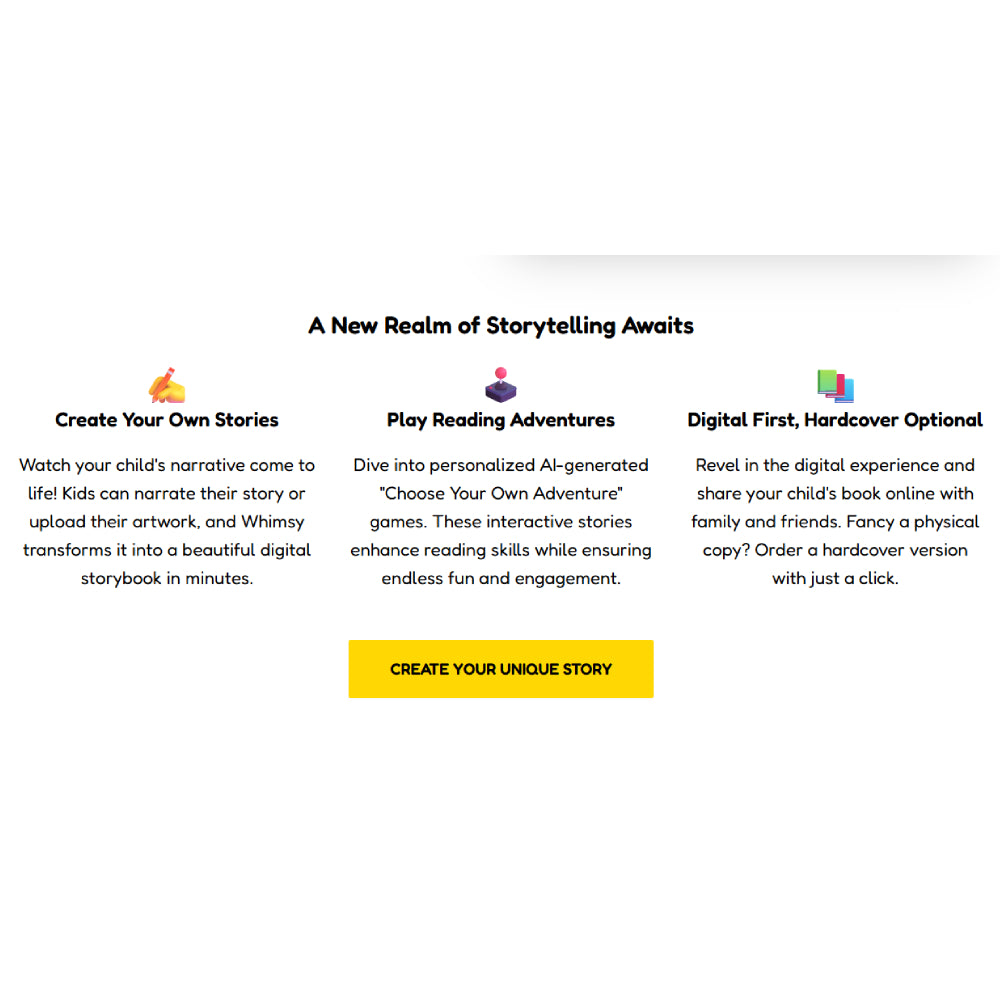 Whimsy – AI-Powered Personalized Storybook Creator for Kids