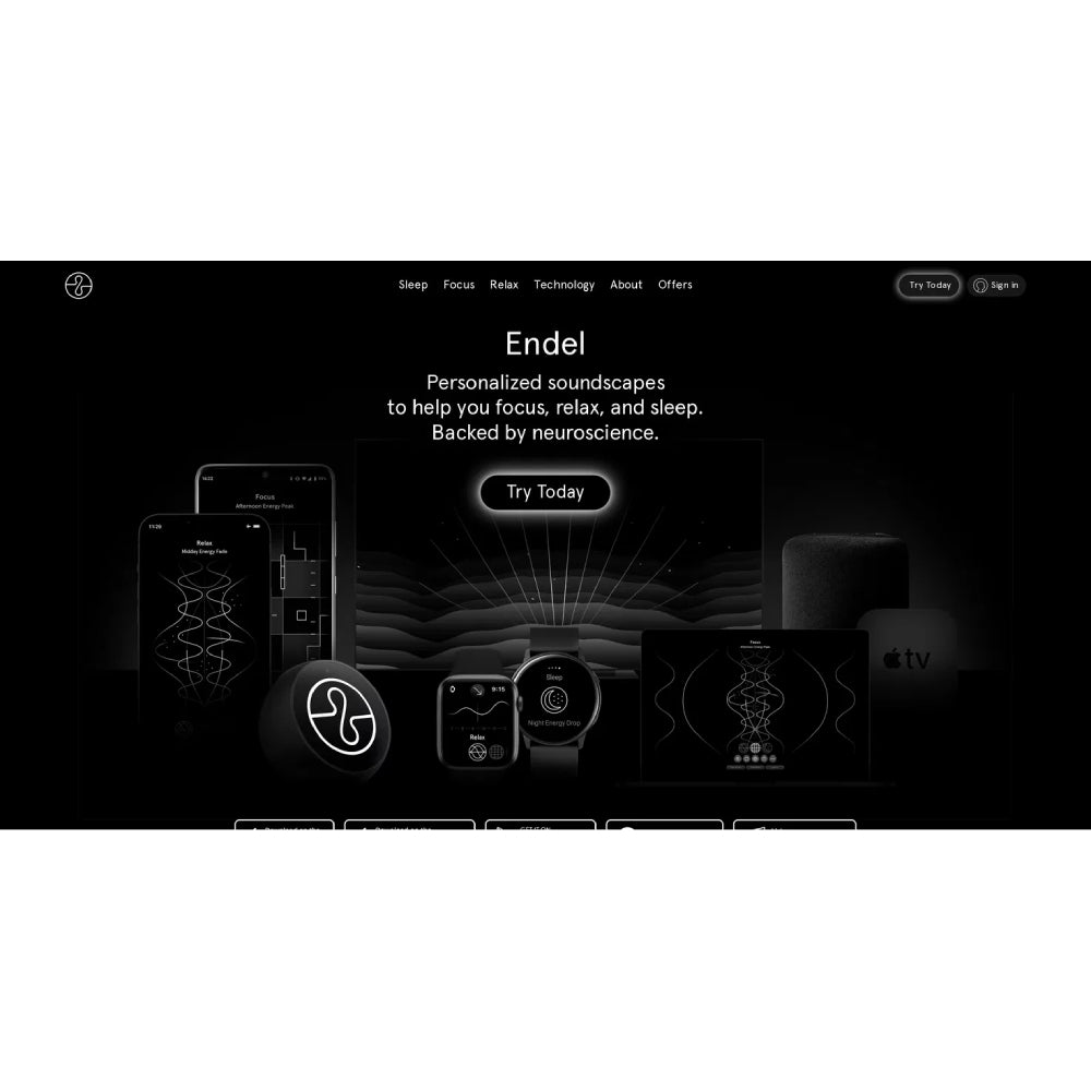 Endel – Personalized AI Soundscapes for Focus, Relaxation, and Sleep