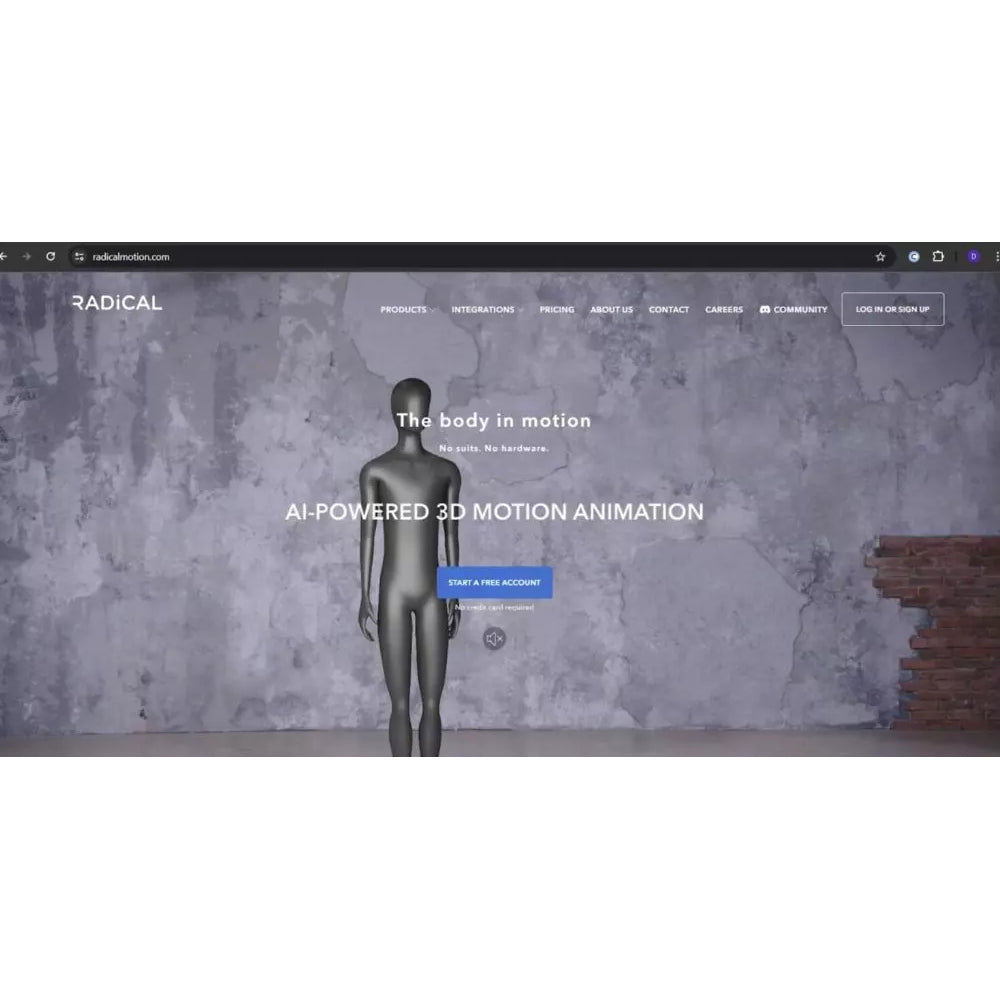 RADiCAL – AI Motion Capture & 3D Animation Platform