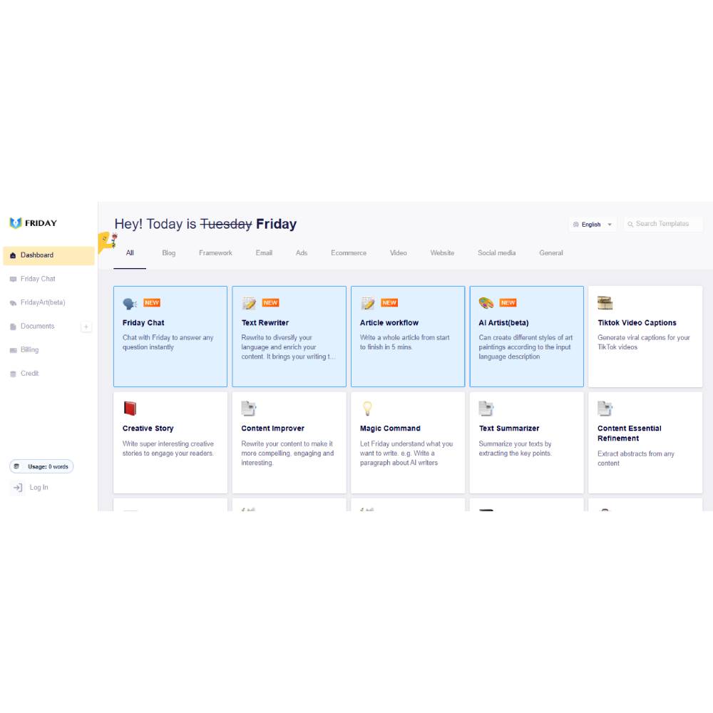 Friday.ai – AI Writing Assistant for Professionals, Marketers & Teams
