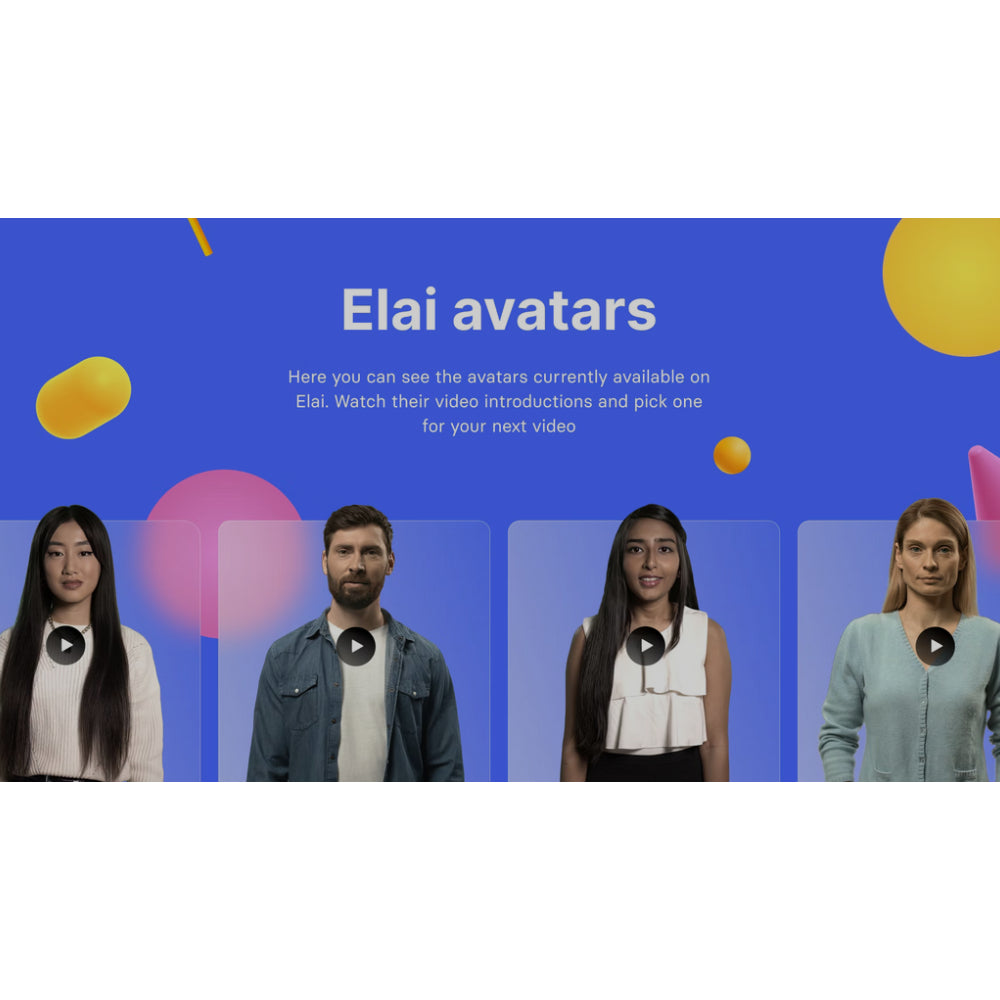 Elai – AI Video Generation Platform for Training & Marketing