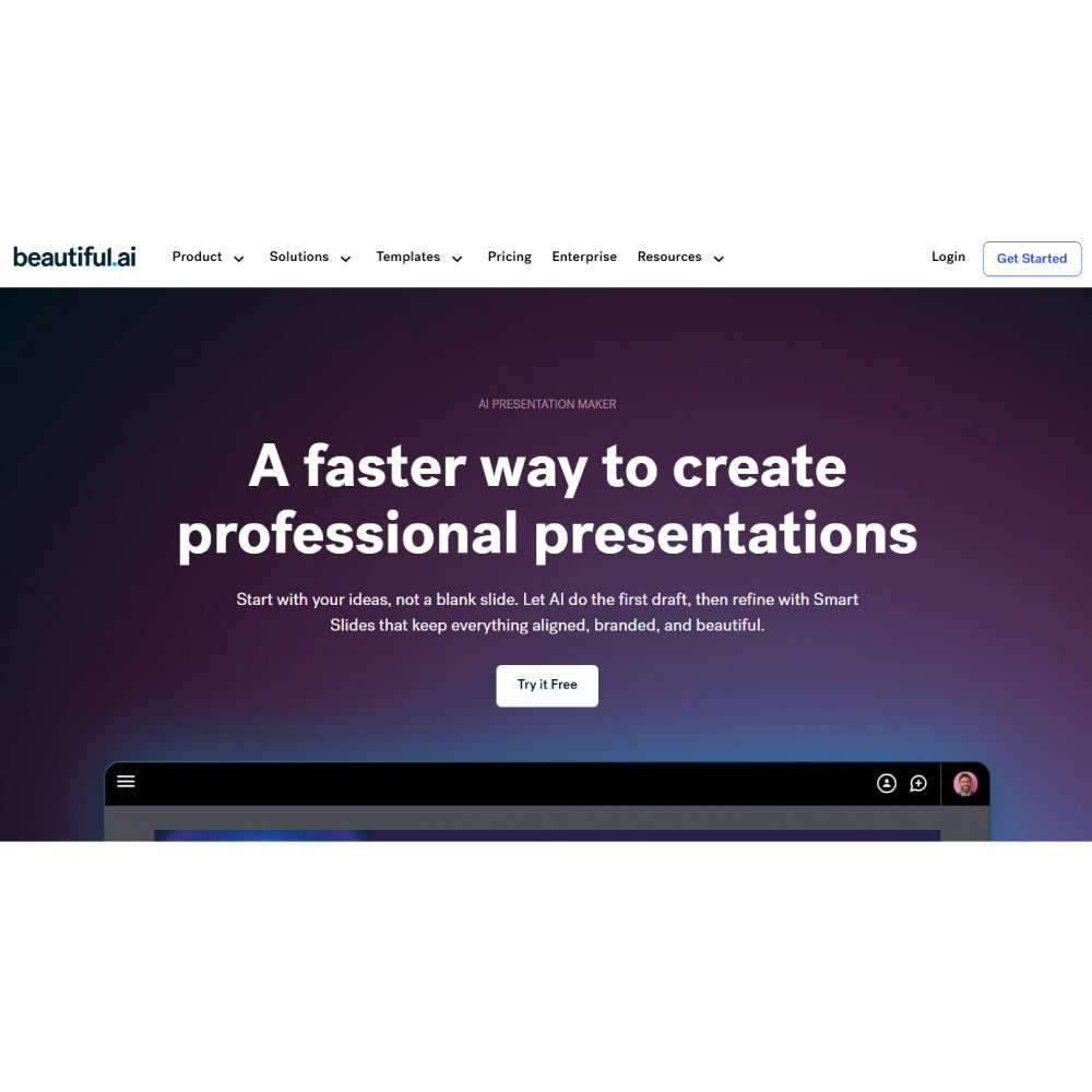 Beautiful.ai — AI-Powered Smart Presentation Designer