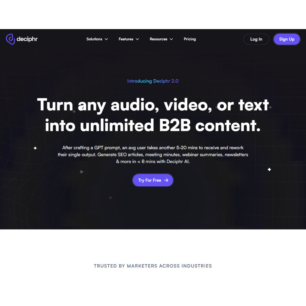 Deciphr AI – AI-Powered Content Creation Platform