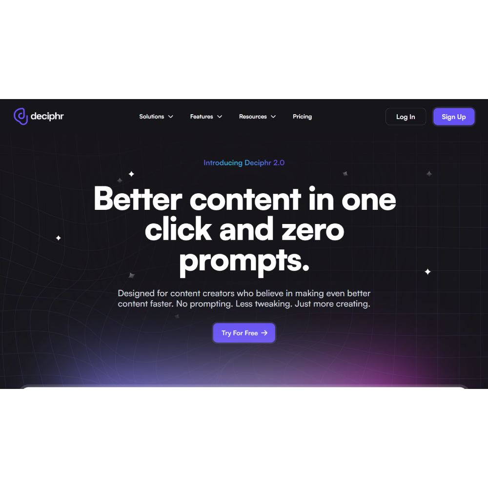 Deciphr AI – AI-Powered Content Creation Platform
