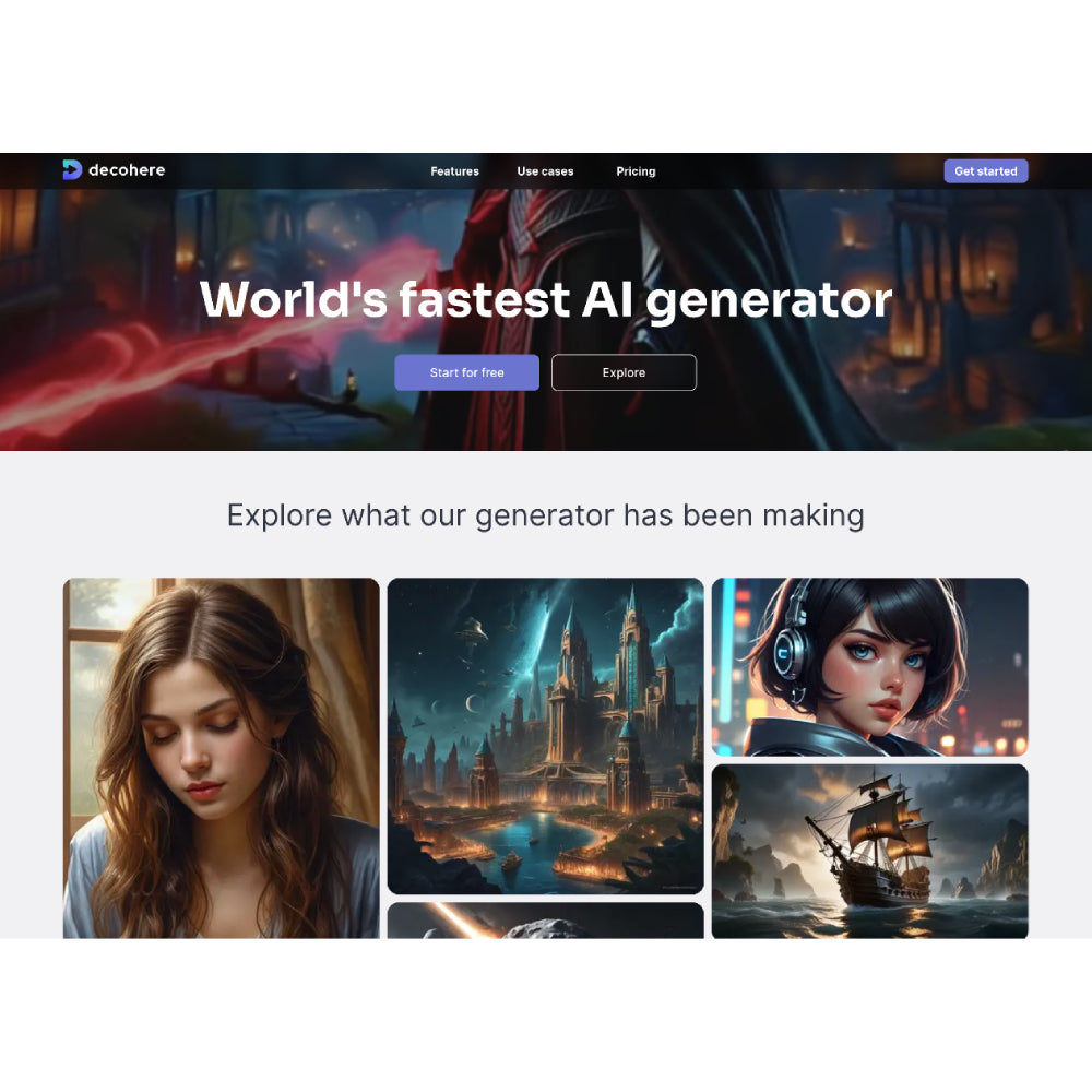 Decohere – AI 3D Modeling & Animation Platform