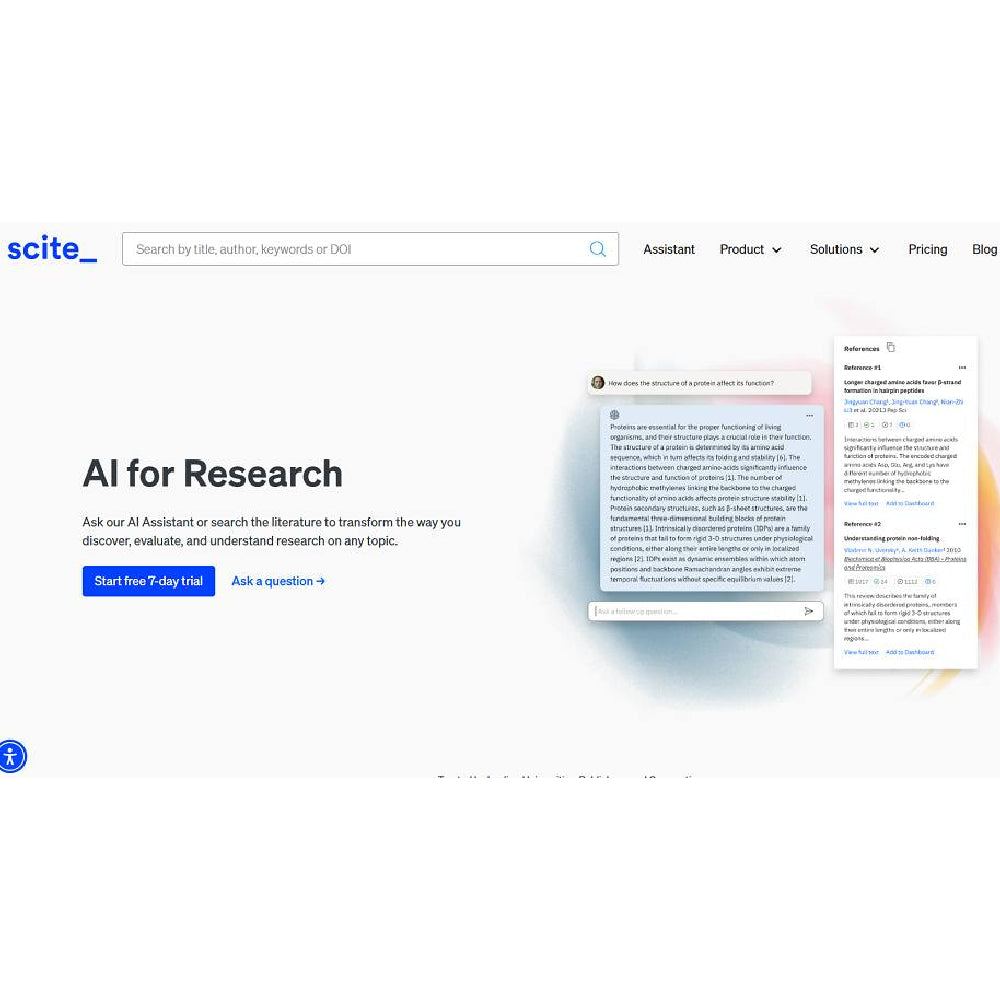 Scite – AI-Powered Research Evaluation