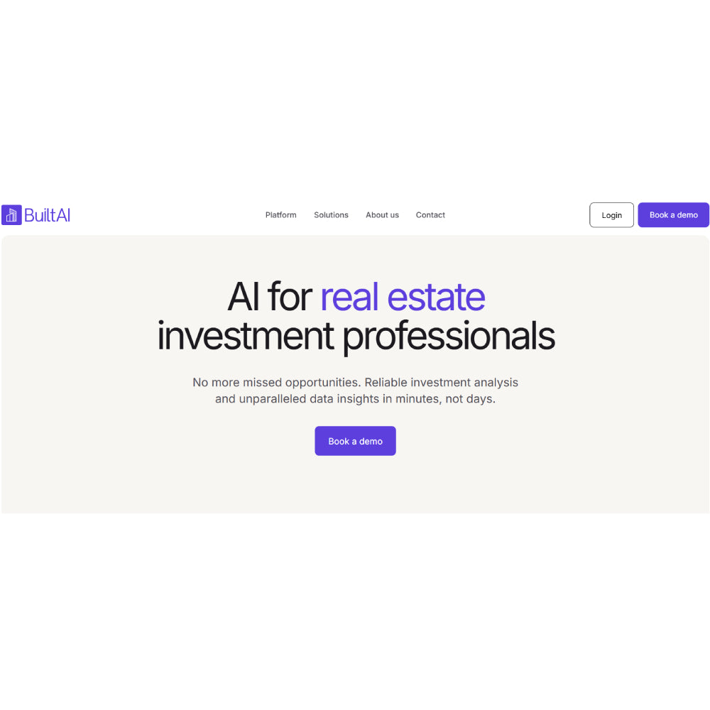 BuiltAI – AI-Powered Real Estate Investment Analysis