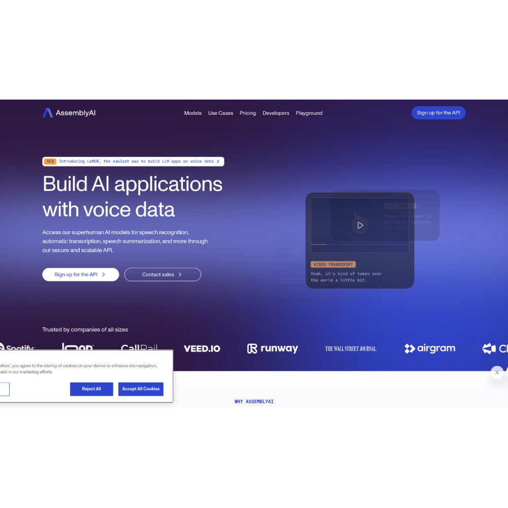 AssemblyAI – Advanced Speech AI Platform