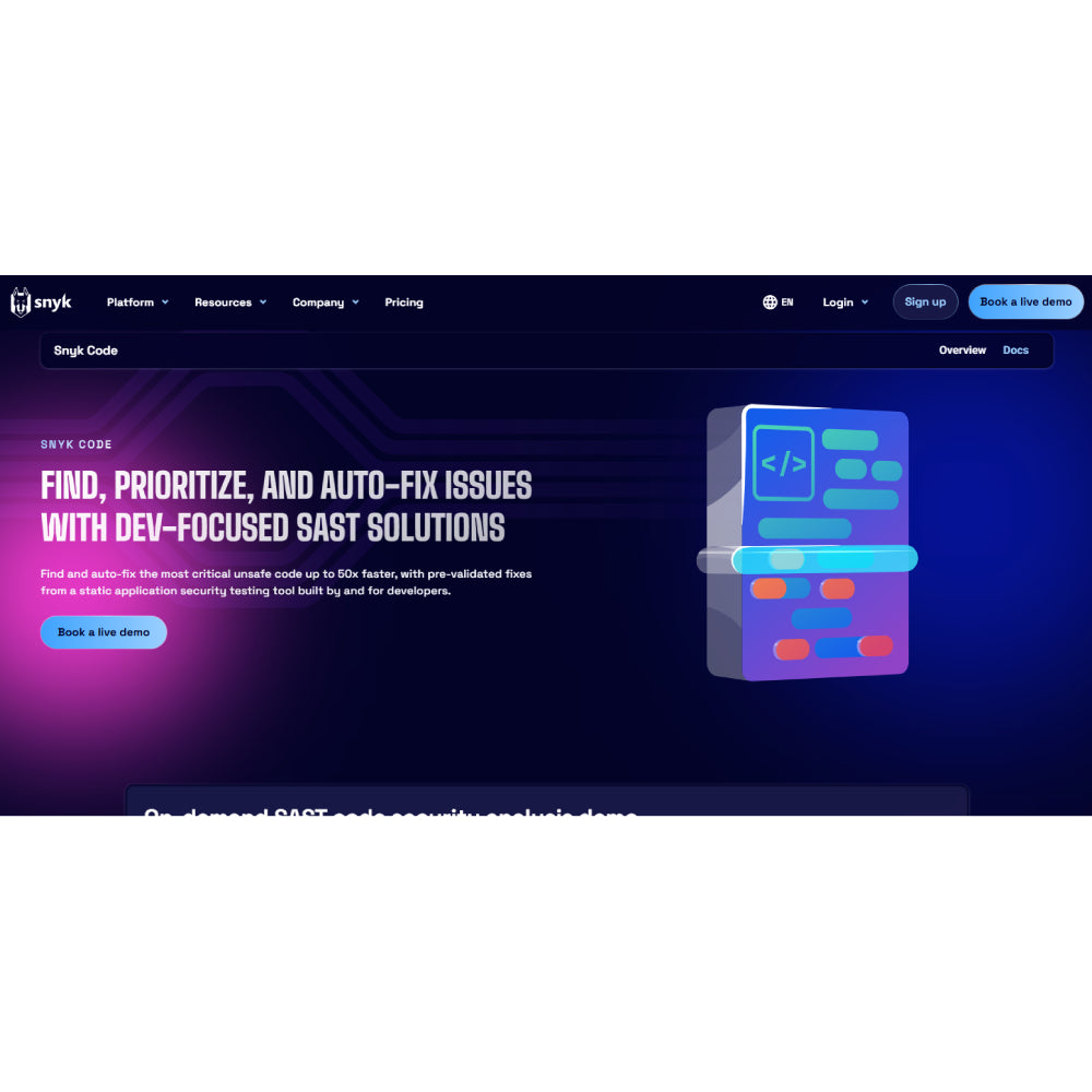 Snyk Code AI – AI-Powered Code Security & Analysis Tool