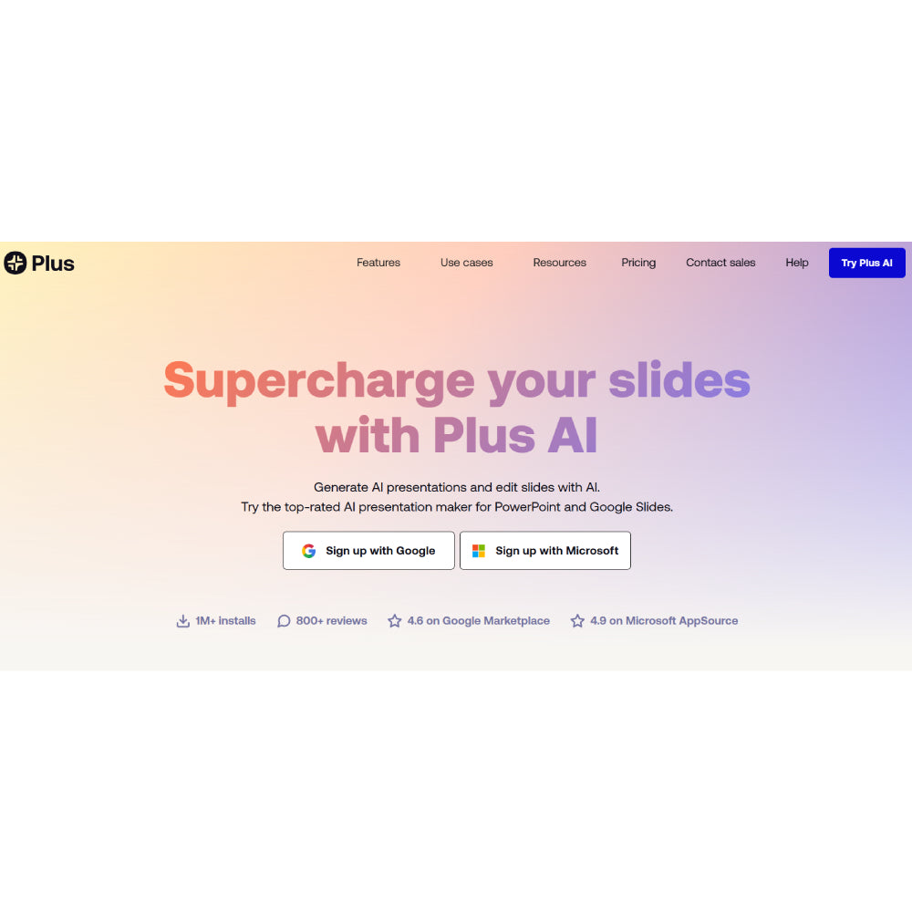 Plus AI — Smart AI Presentation Maker