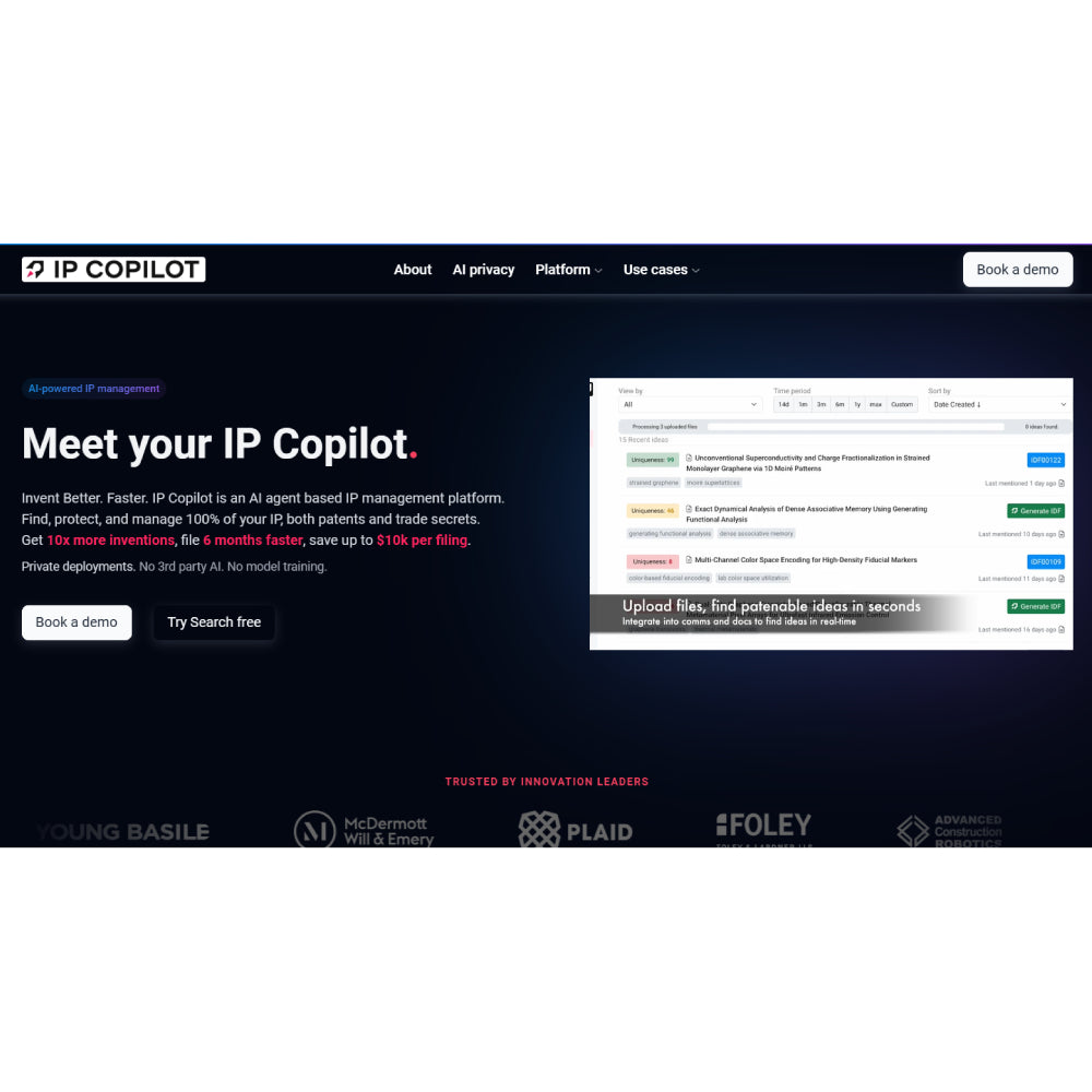 IP Copilot – AI-Powered Intellectual Property Management