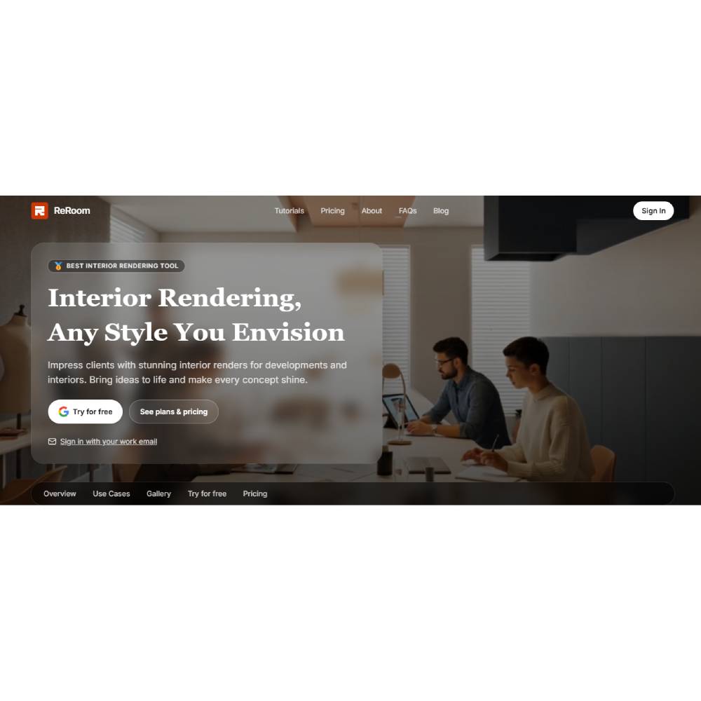 ReRoom AI – Generate Beautiful Interiors from Photos with AI