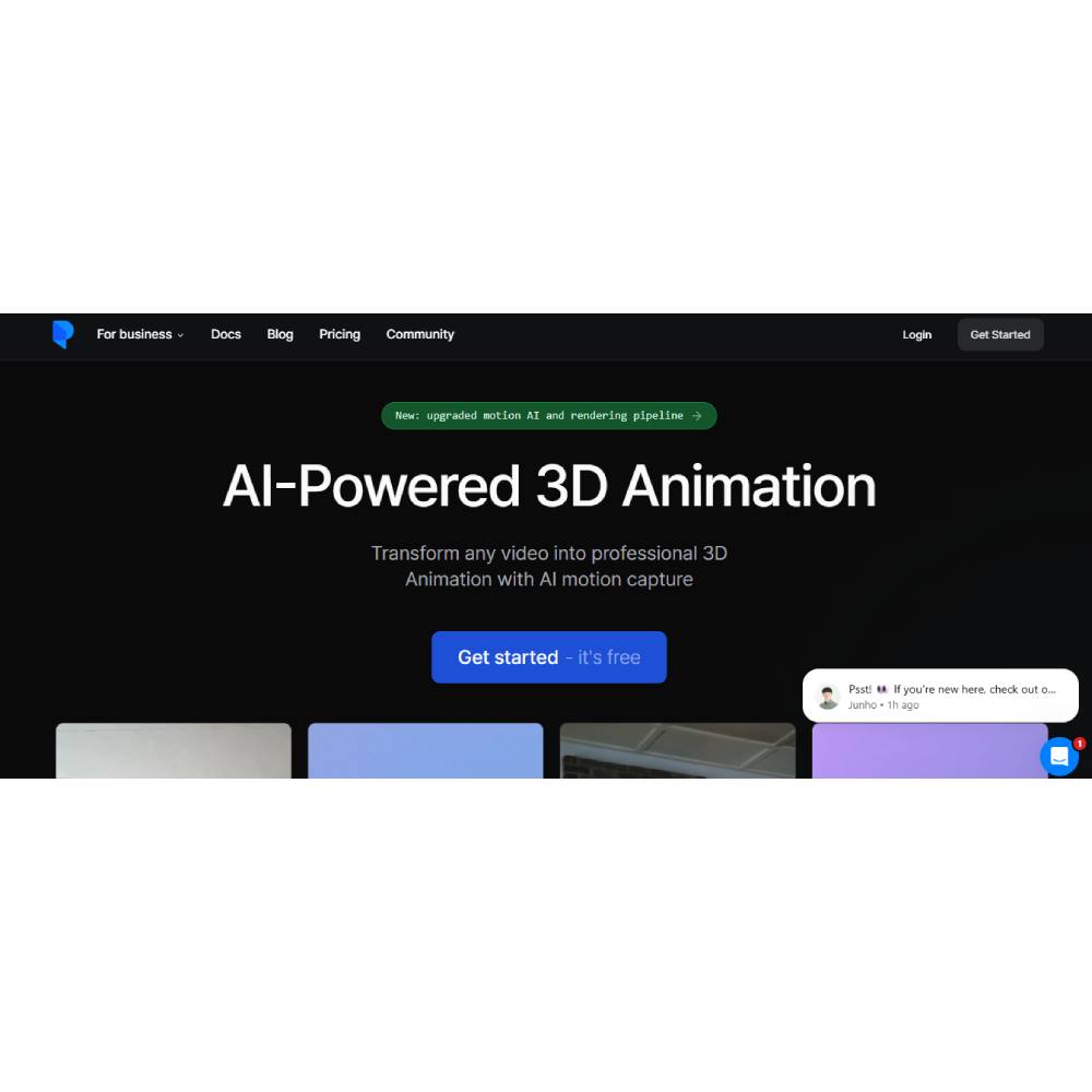 Plask Motion – AI Motion Capture and Real-Time Animation Platform